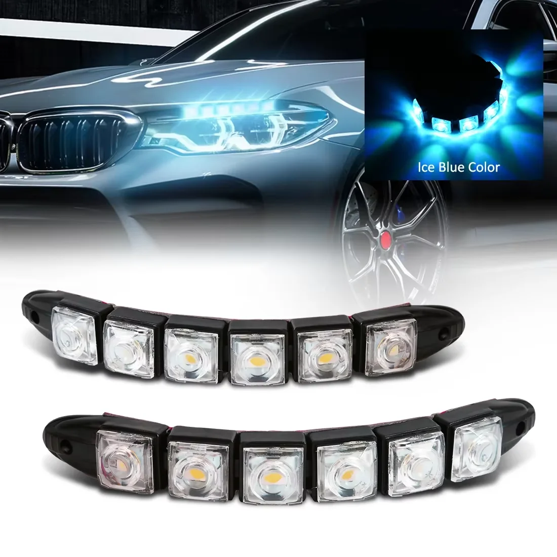 Running Headlamp Led - 2PCS LED Waterproof DRL Light Cars