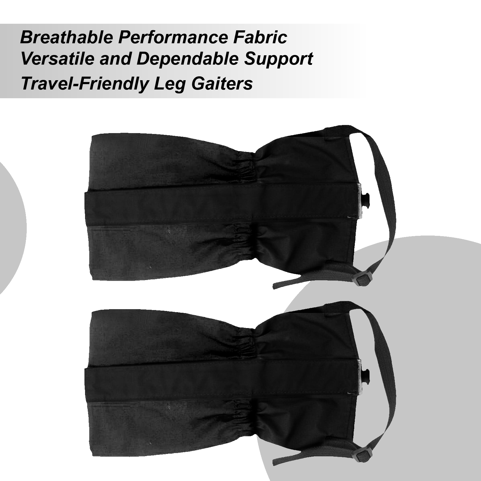 Running Gear In Snow - Boot Gaiters 2-Piece Outdoor Snow Shoe