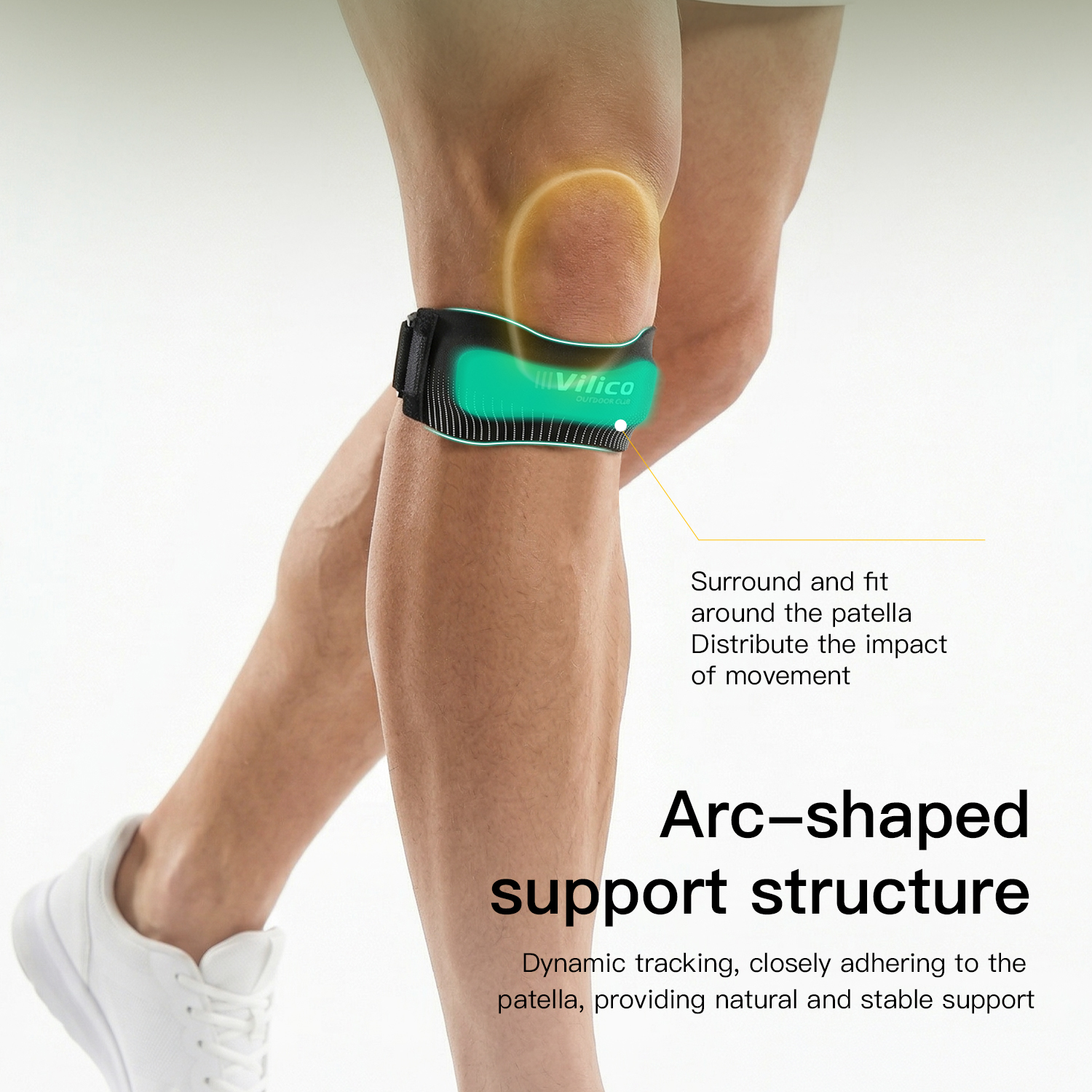 Compression Calf Sleeve - 1PC Copper Knee Brace for Arthritis