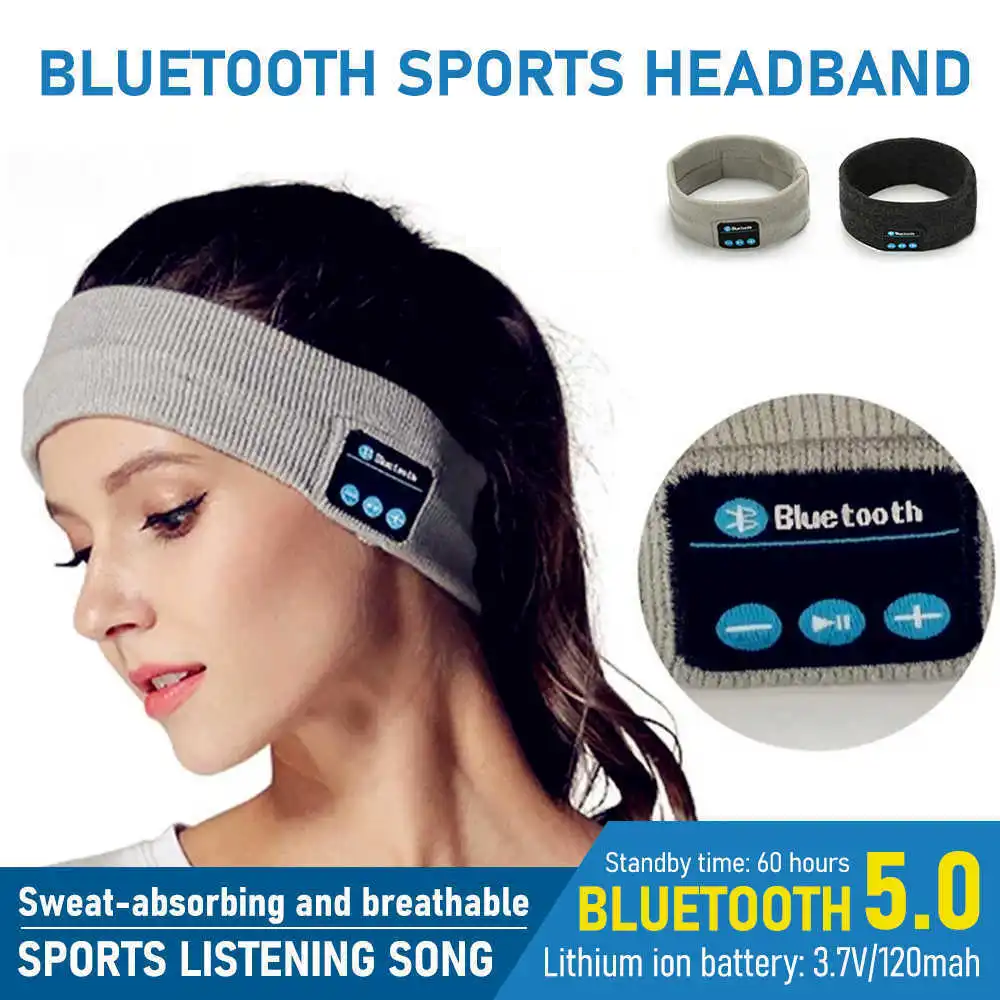 Running Gear Headband - Wireless Bluetooth Earphone Sleeping Running Headband