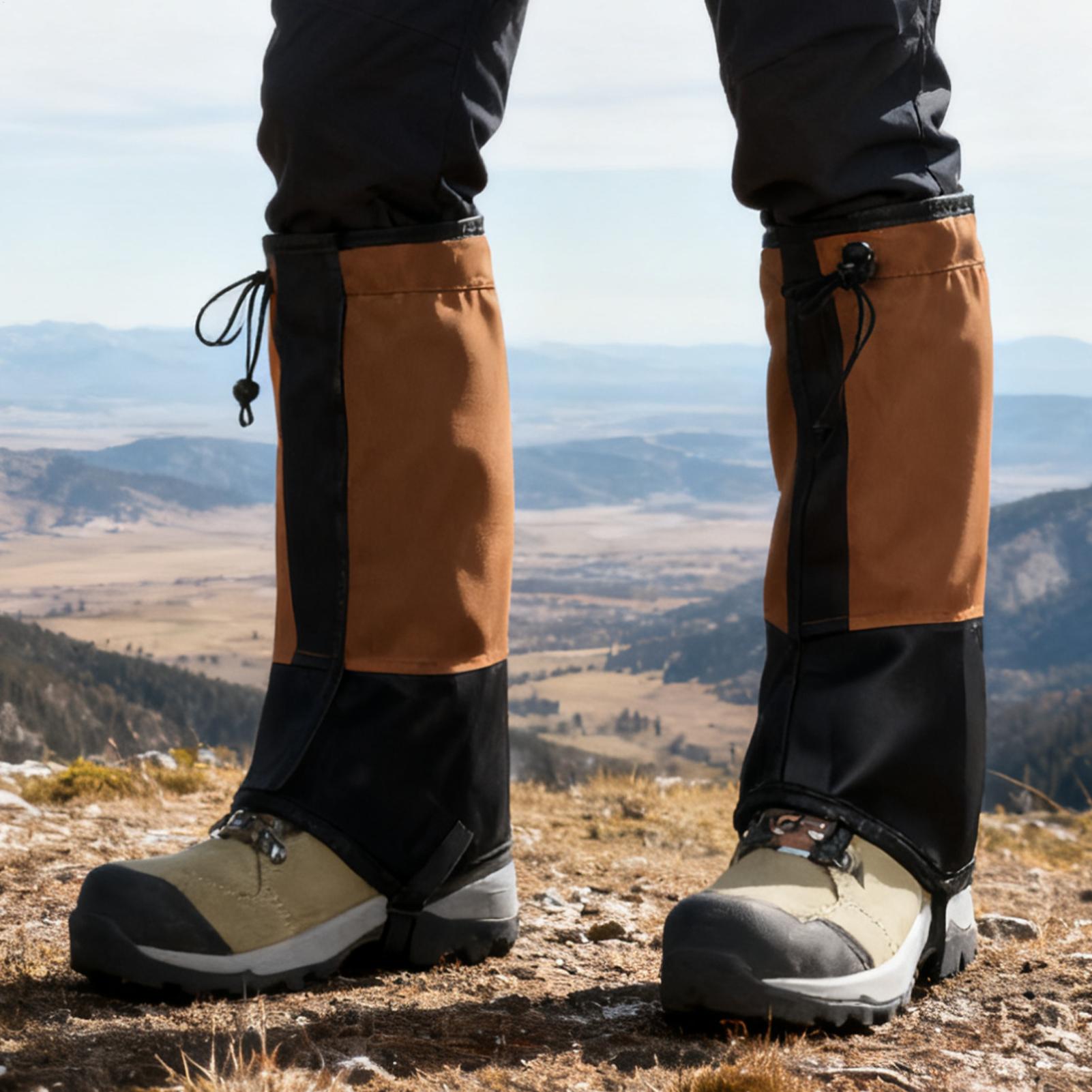 Running Gear In Snow - Waterproof Leg Gaiters for Hiking, Adjustable
