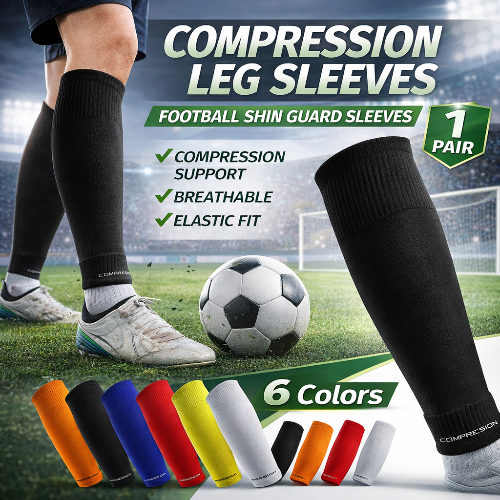 Compression Calf Sleeve - 1 Pair Soccer Leg Sleeves Compression