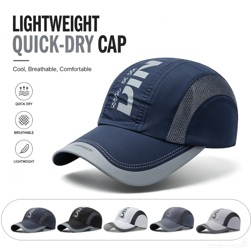 Running Cap Mesh - Quick Dry Sport Cap Men Lightweight