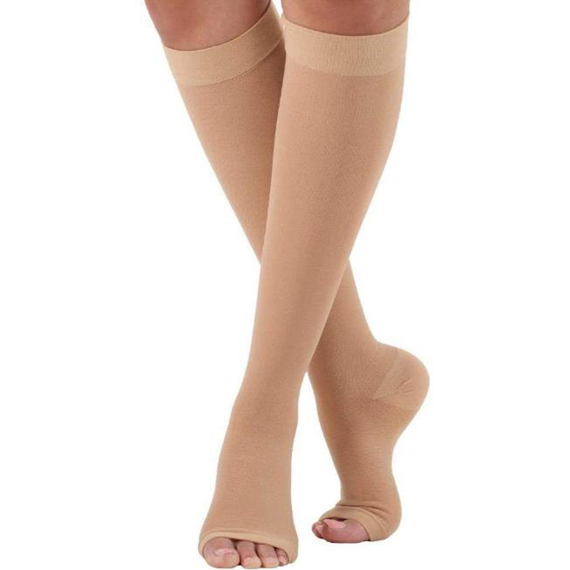 Compression Calf Sleeve - S-XL Compression Stockings Stretch Open Toe