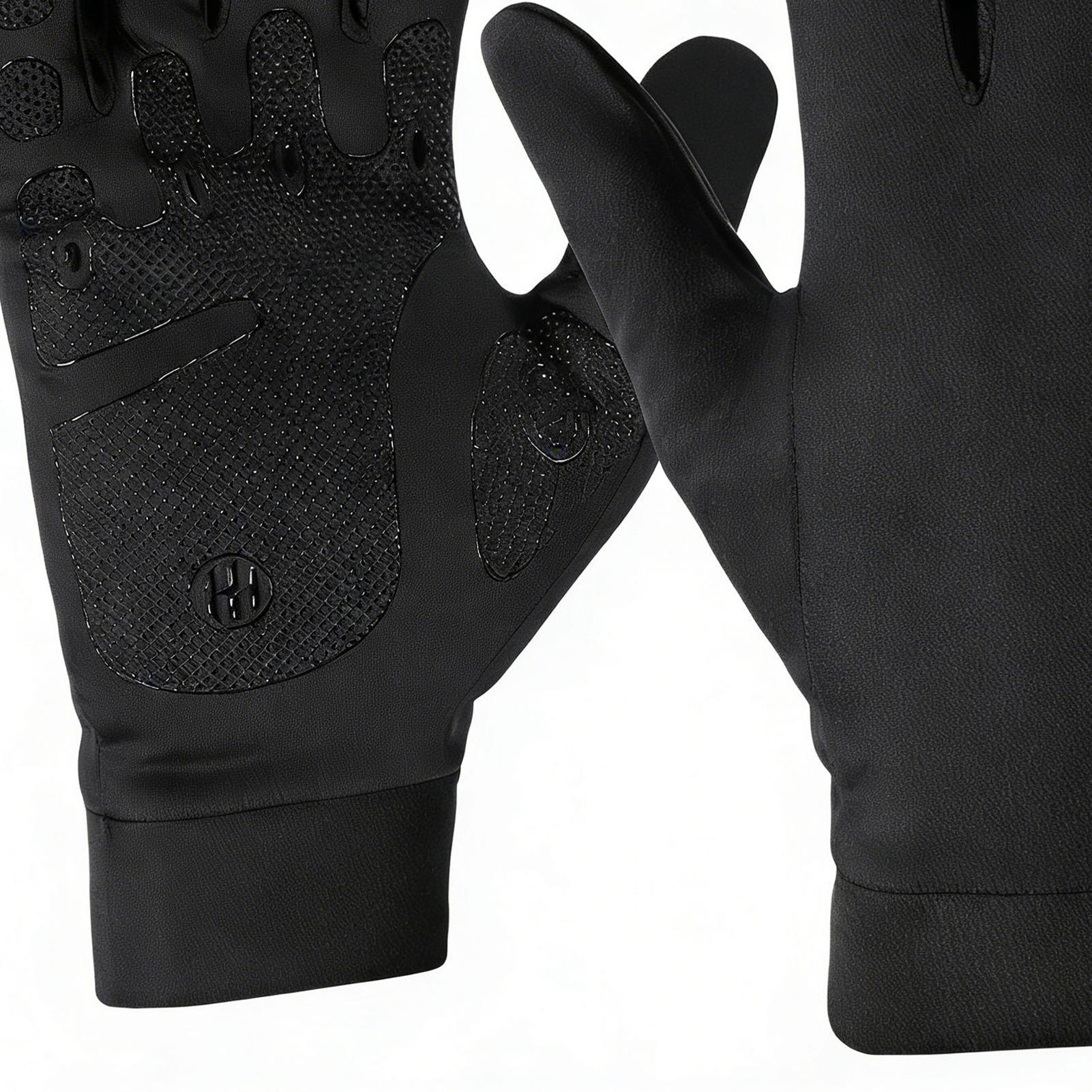 Running Gear In Snow - Winter Cycling Gloves Full Finger Outdoor