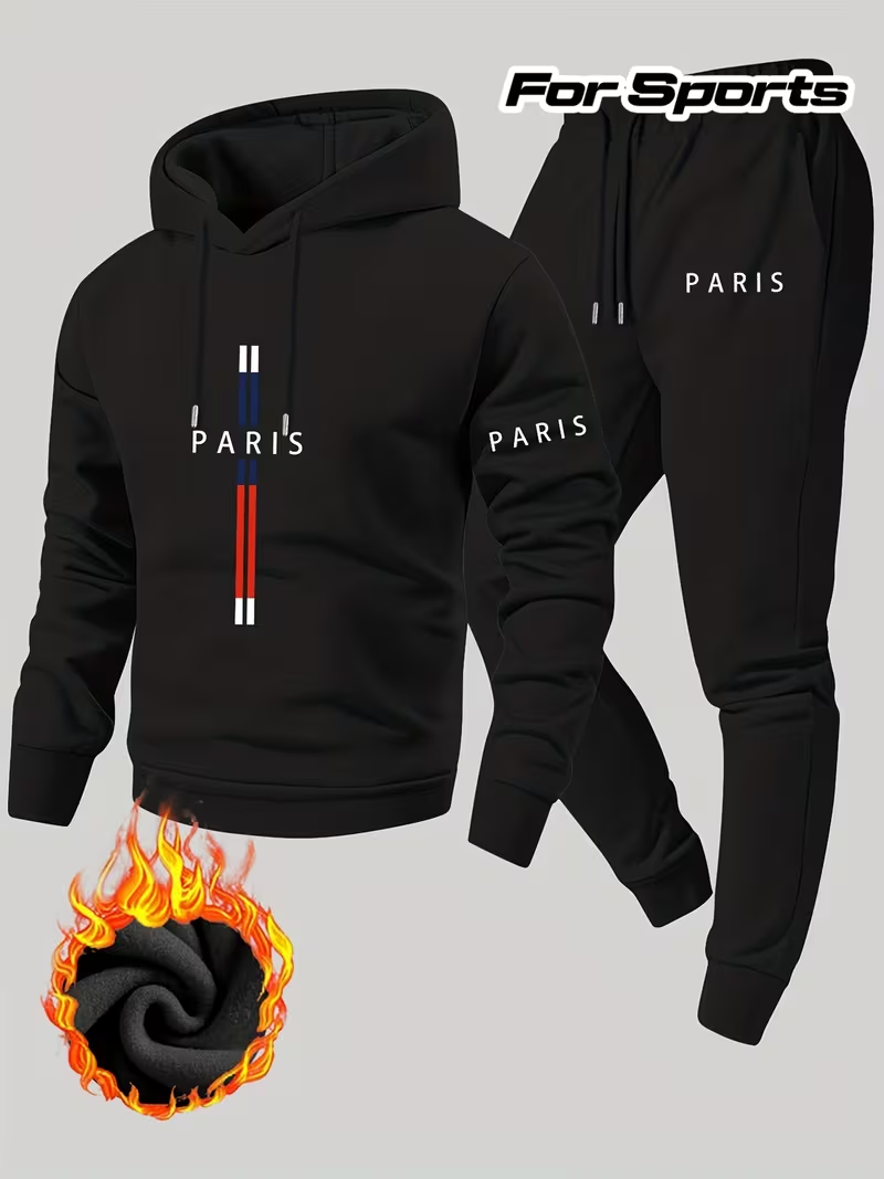 Running Gear Autumn - Men's Urban Casual Two-Piece Set Hooded