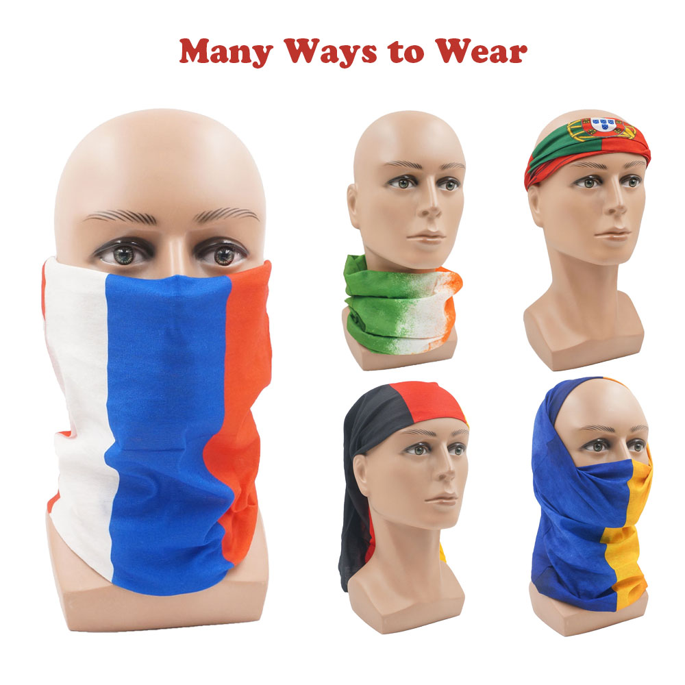 Running Gear Headband - European Countries Face & Neck Gaiter