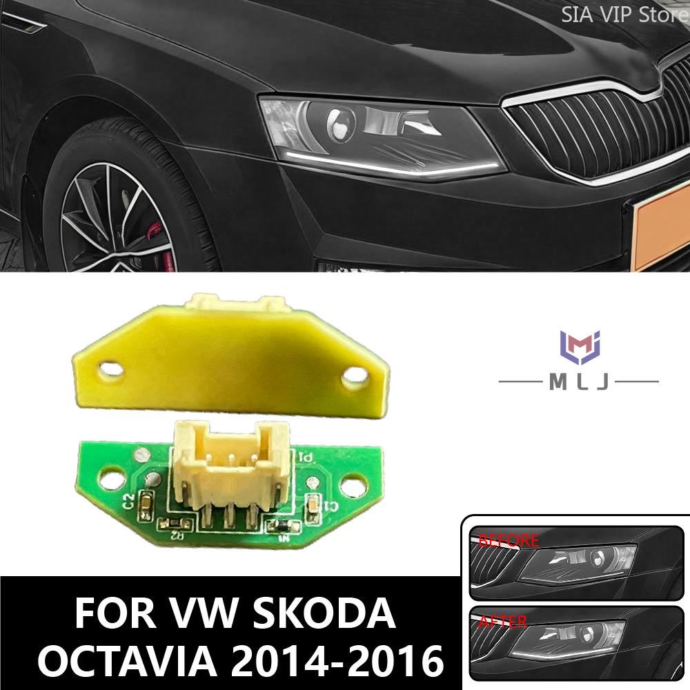 Running Headlamp Led - For 2014 2015 2016 Volkswagen Skoda