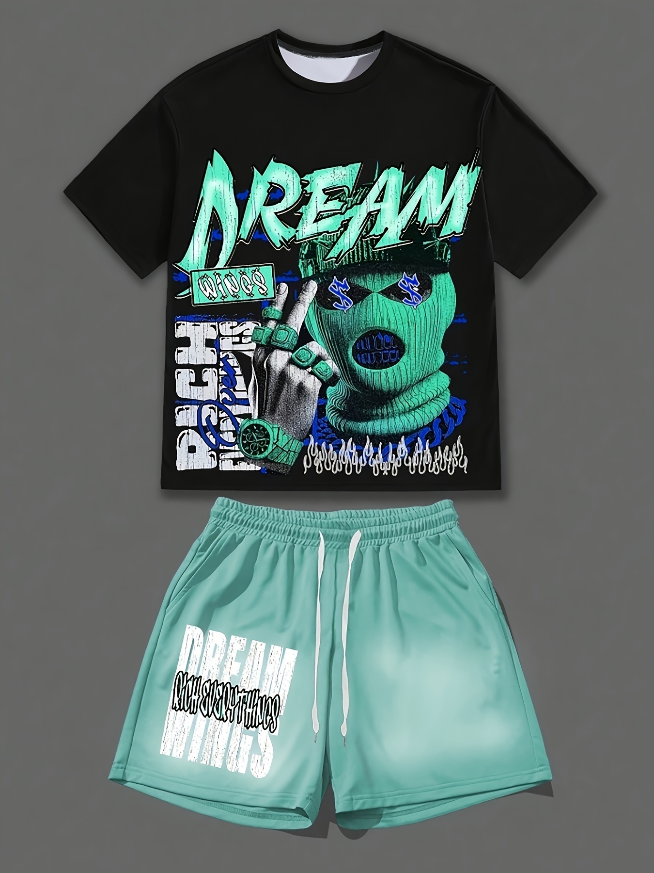 Running Gear Men - 2026 Retro Y2K Ski Mask Graffiti