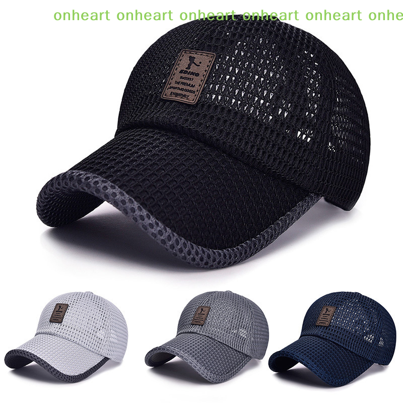 Running Cap Mesh - [C]Summer Mesh Baseball Cap For Men