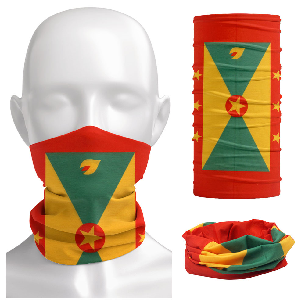 Running Gear Autumn - Grenada Flag Pattern Face Bandana Men