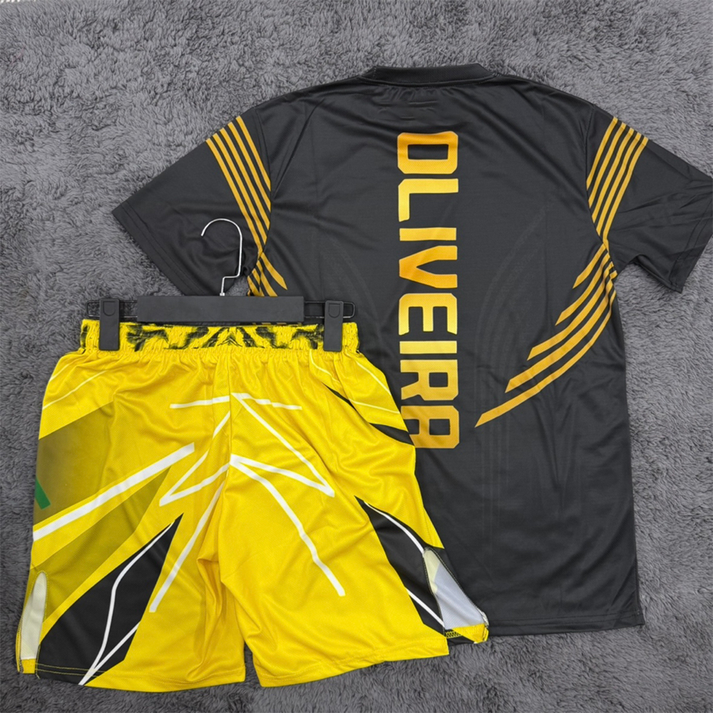 Running Gear Men - Summer Charles Oliveira MMA Yellow Edition