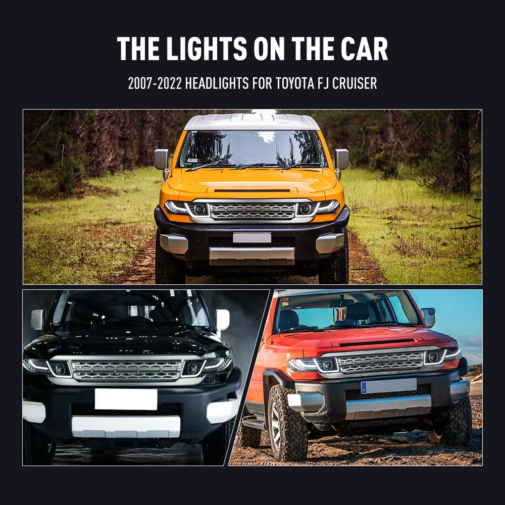 Running Headlamp Led - 2PCs Car Styling Head Lamp for