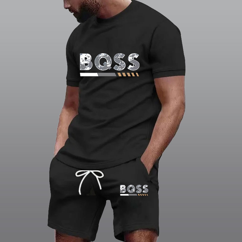 Running Gear Men - Summer Sportswear Men's Suit Fashion Two-Piece