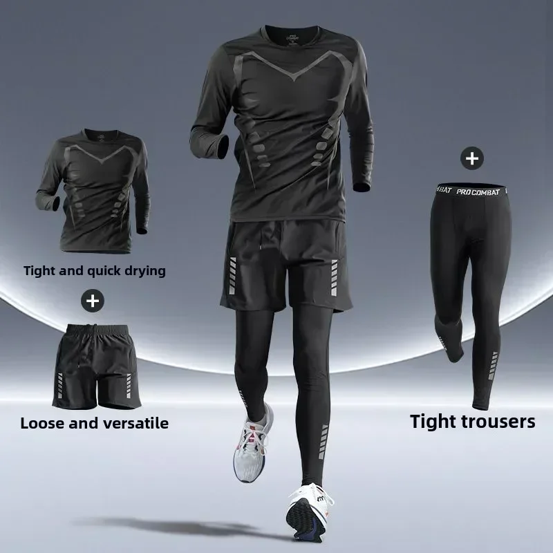 Men's Fitness Running Set Tigh - Running Gear Autumn 评论和价格