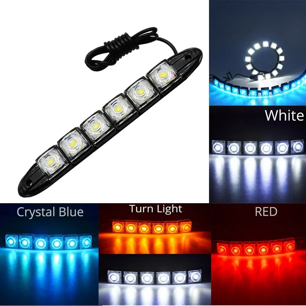 2PCS LED Waterproof DRL Light  - Running Headlamp Led 评论和价格
