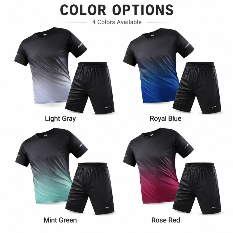 Men Quick Dry Sportswear Set 2 - Running Gear Men 评论和价格