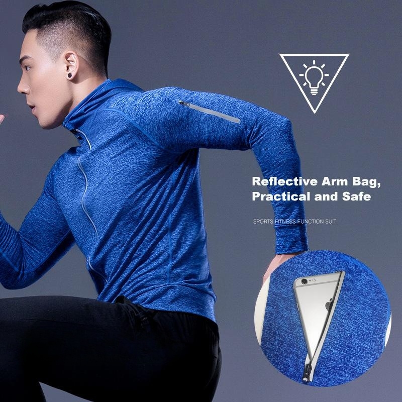 5-Piece Men's Fitness Clothes  - Running Gear Autumn 评论和价格