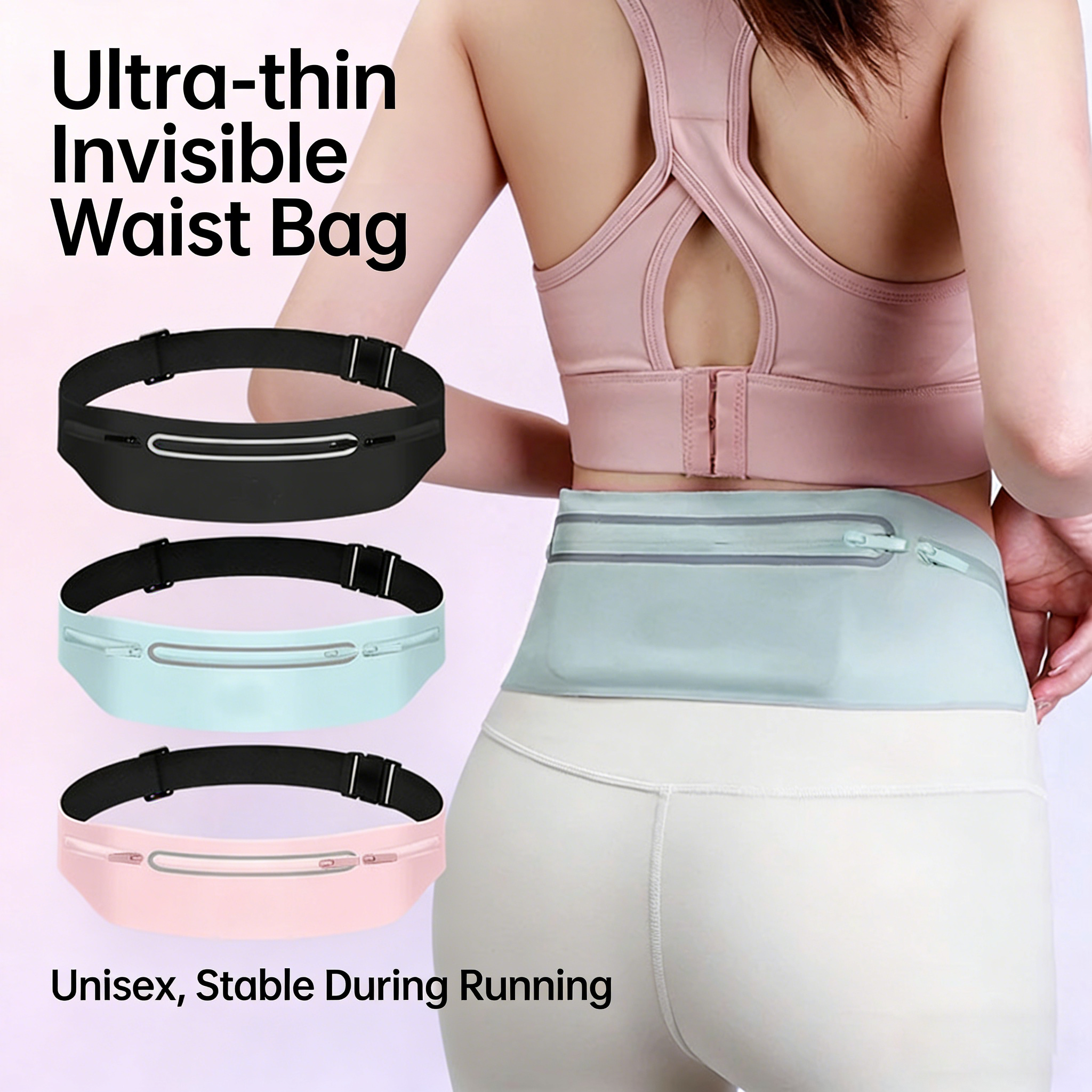 Running Belt Waist Bag Sports  - Running Gear To Hold Phone 评论和价格