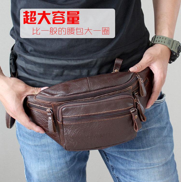 Genuine Cowhide Leather Waist  - Running Gear To Hold Phone 评论和价格