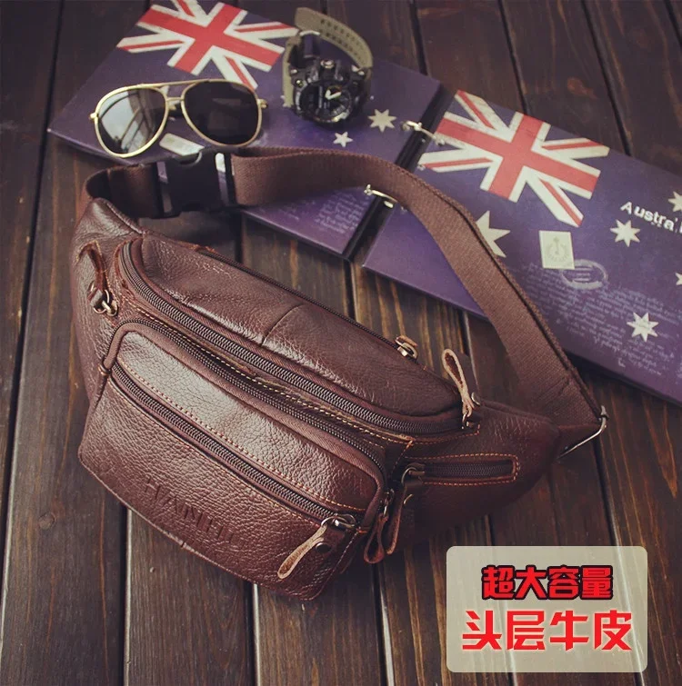 Genuine Cowhide Leather Waist  - Running Gear To Hold Phone 评论和价格