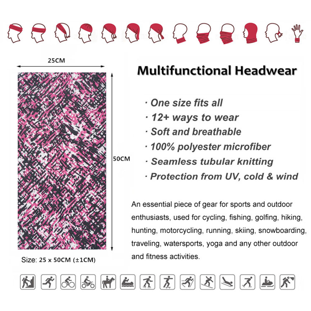 Camo Hunting Neck Gaiter Hikin - Running Gear Headband 评论和价格