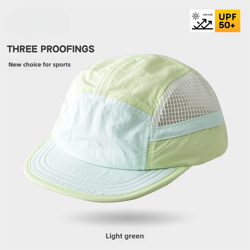 Color-Blocked Quick-drying Bas - Running Cap Mesh 评论和价格