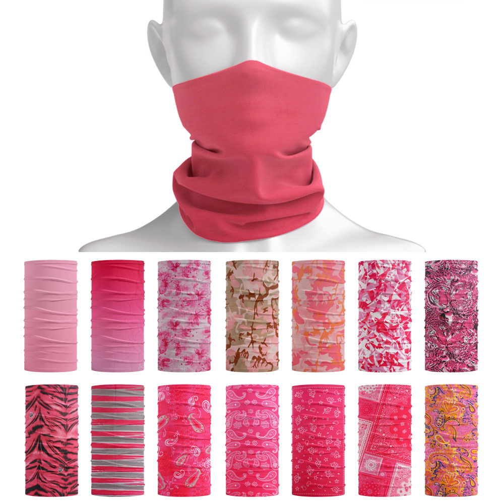 Pink Seamless Outdoor Bandana  - Running Gear Headband 评论和价格