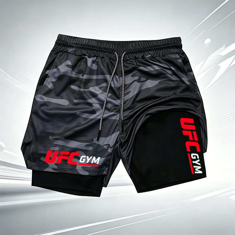 Summer men's printed UFC GYM 2 - Running Gear Men 评论和价格