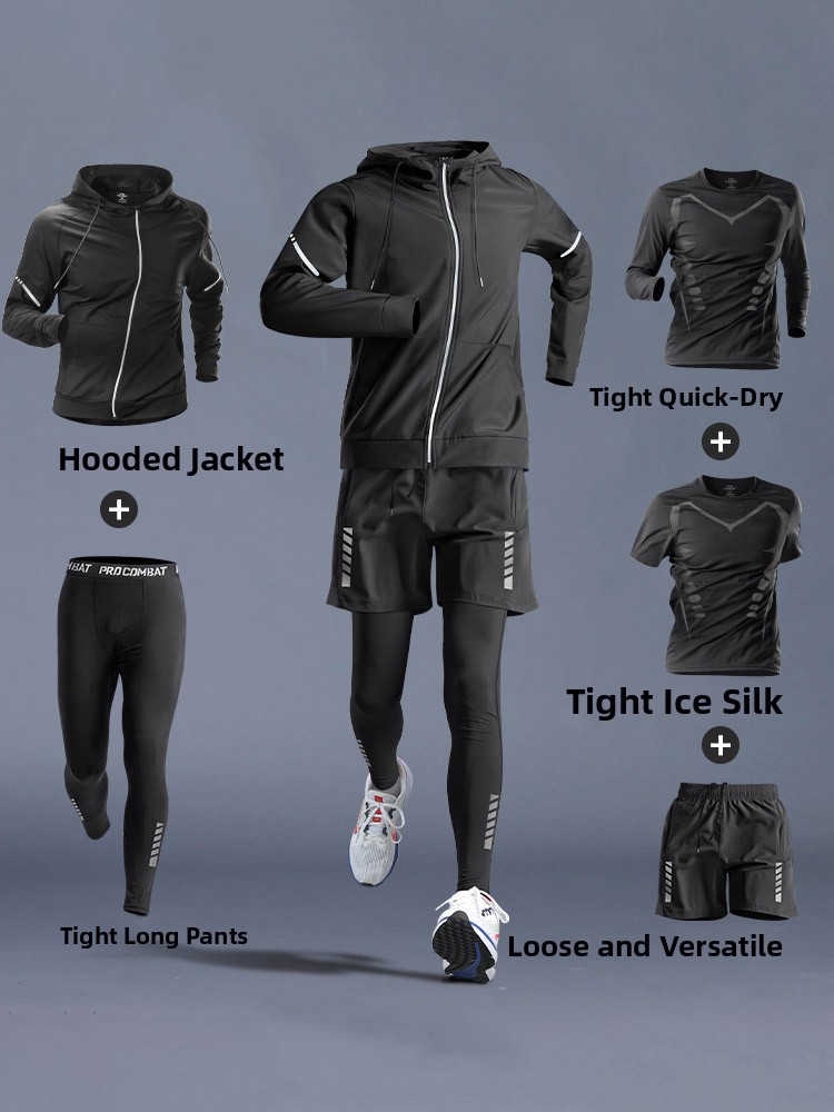 Qui Dry Sports Training Suit f - Running Gear Autumn 评论和价格
