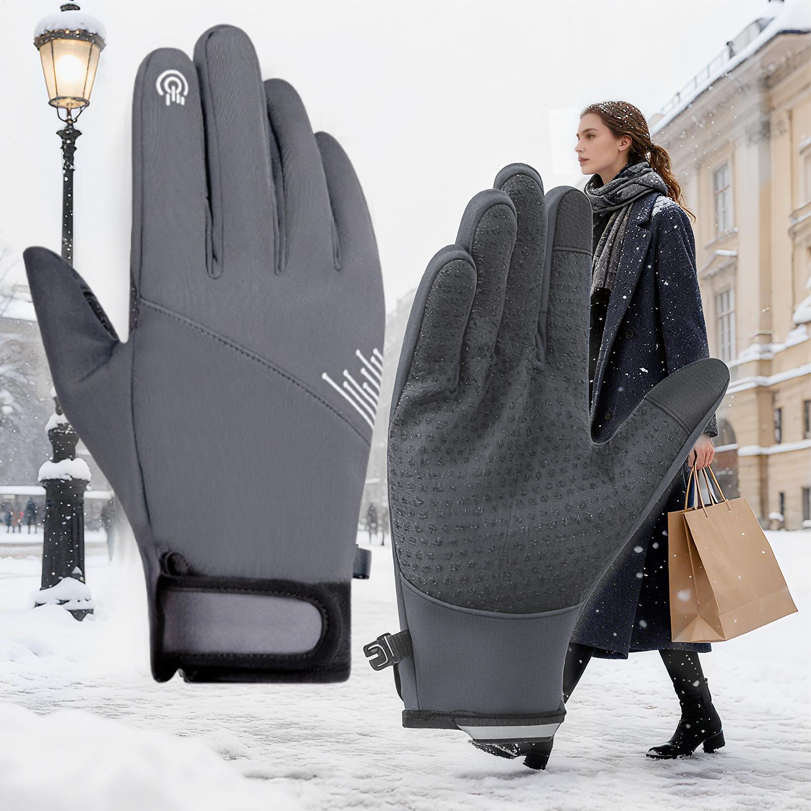 Winter Gloves Women Windproof  - Running Gear In Snow 评论和价格