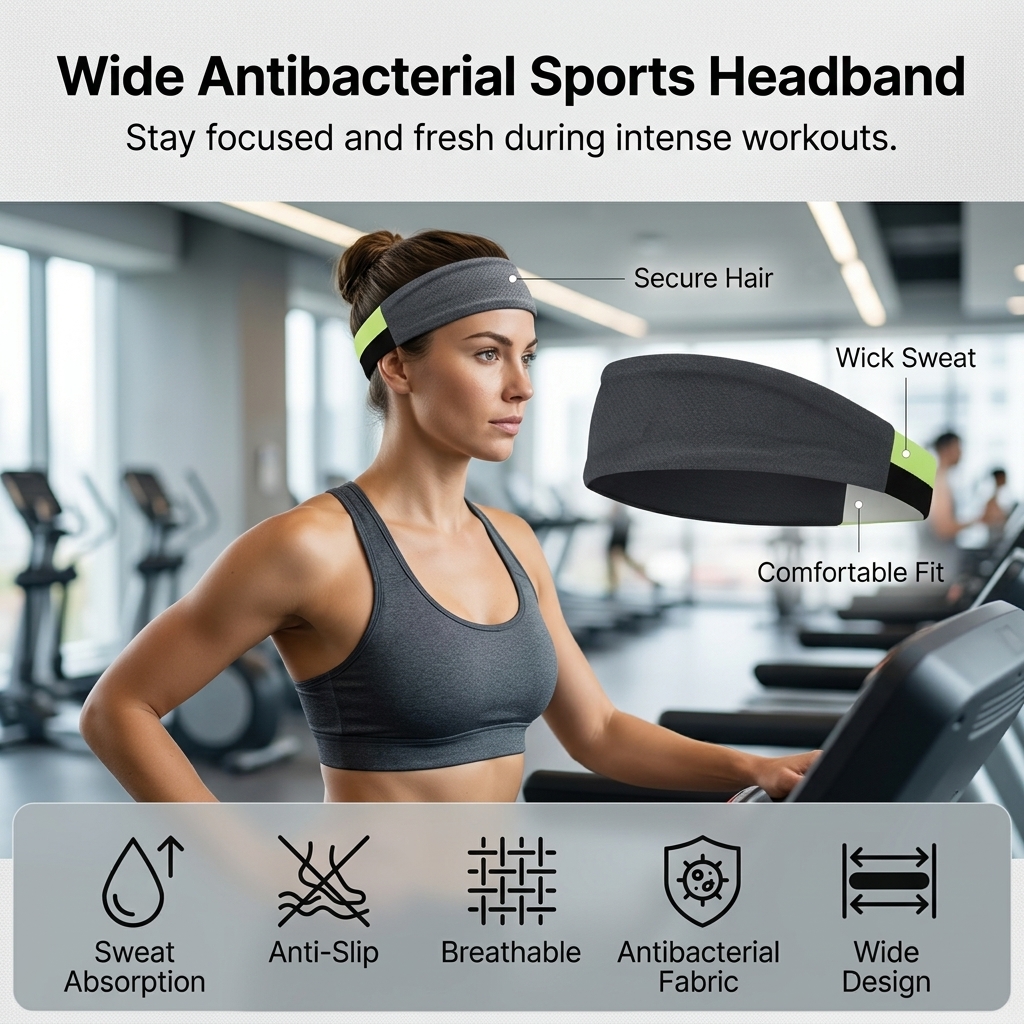 Widened Sports Headband For Me - Running Gear Headband 评论和价格