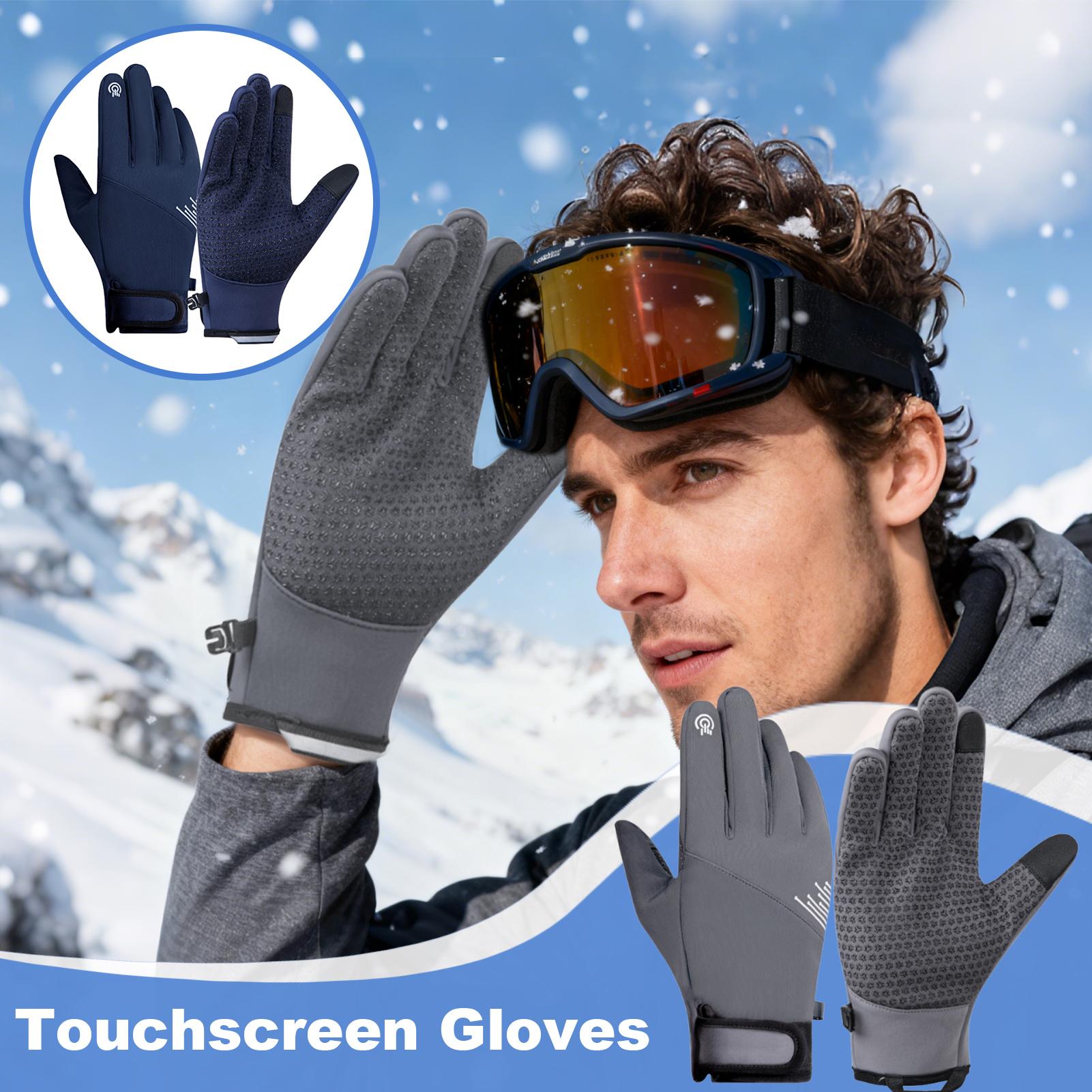 Winter Gloves Men Windproof To - Running Gear In Snow 评论和价格