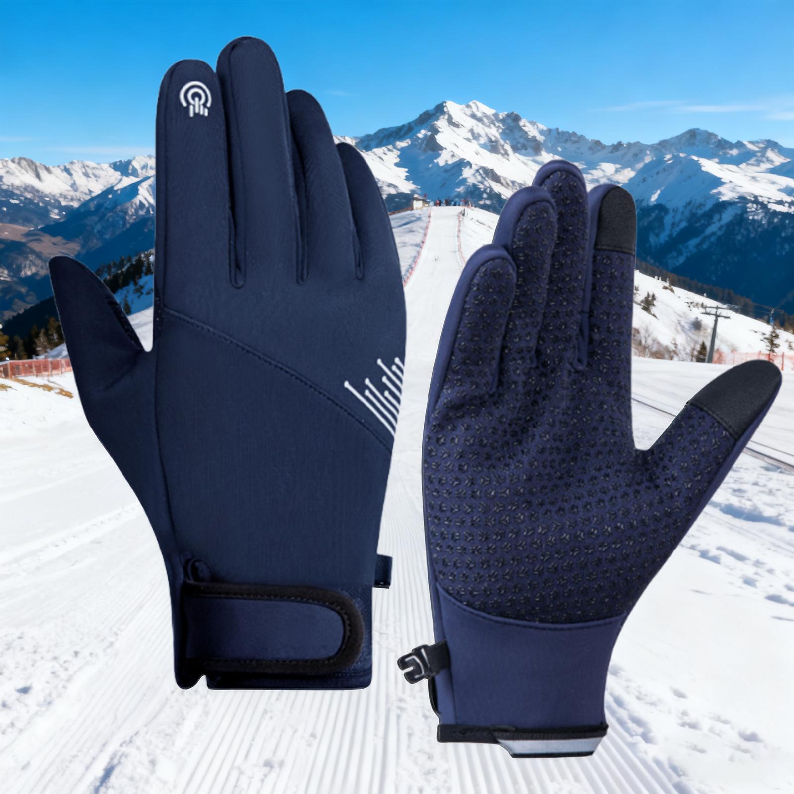 Winter Gloves Men Windproof To - Running Gear In Snow 评论和价格