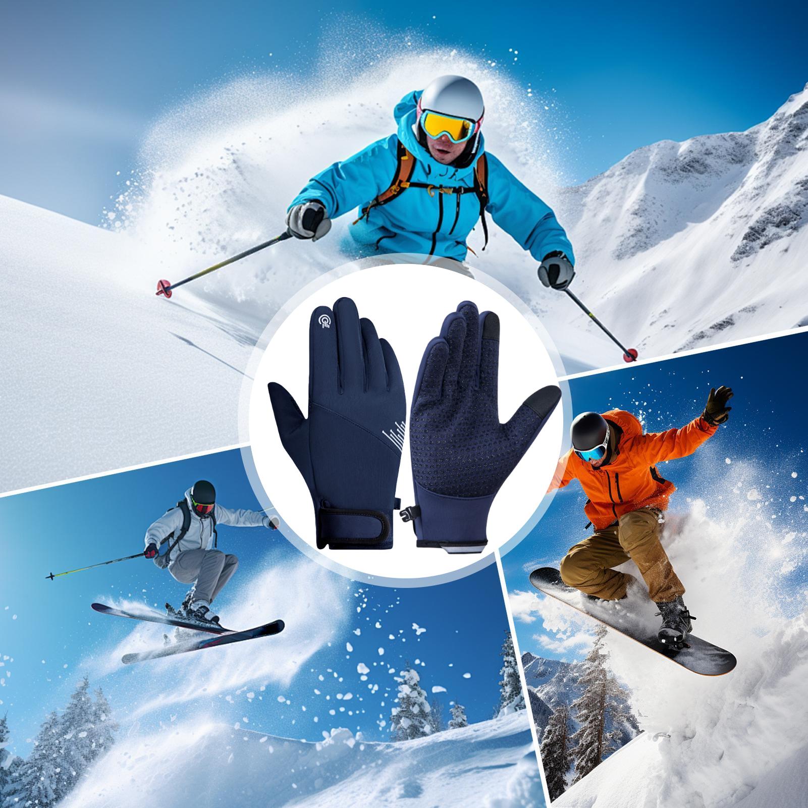 Winter Gloves Men Windproof To - Running Gear In Snow 评论和价格