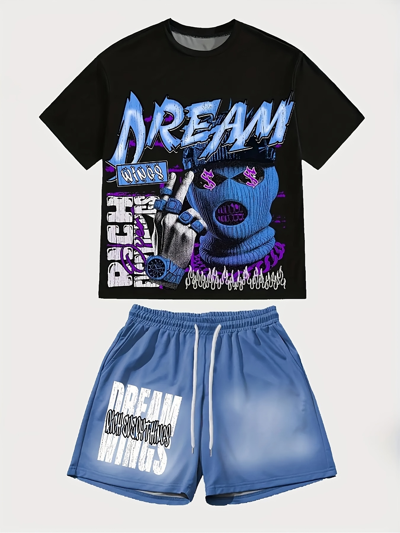 2026 Retro Y2K Ski Mask Graffi - Running Gear Men 评论和价格