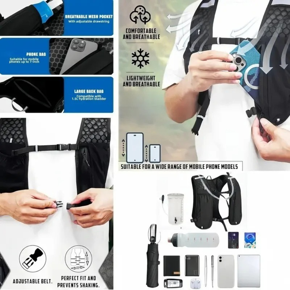 Hydration Backpack Vest for Ru - Running Gear Autumn 评论和价格