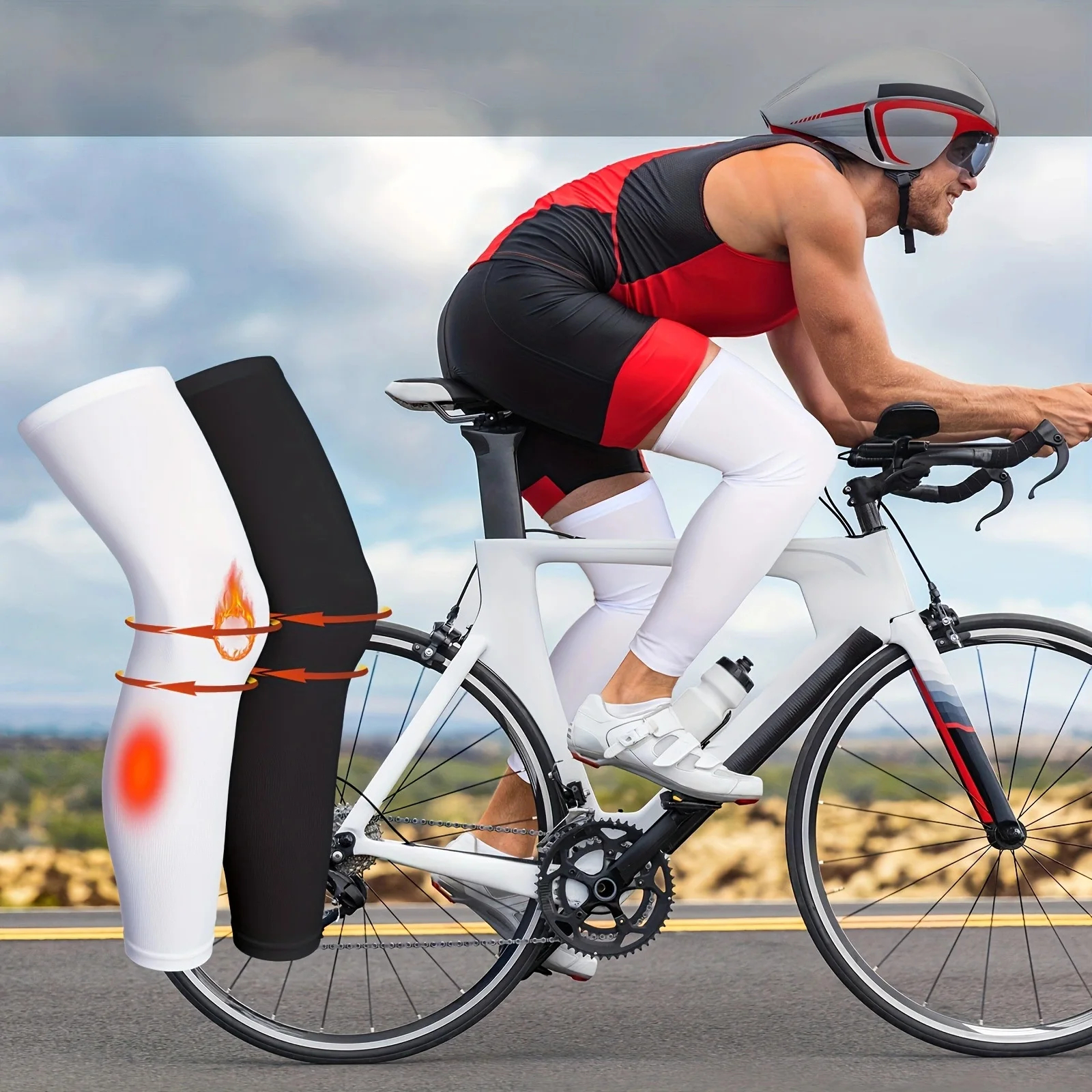 Cycling Leg Sleeves UV Protect - Compression Calf Sleeve 评论和价格