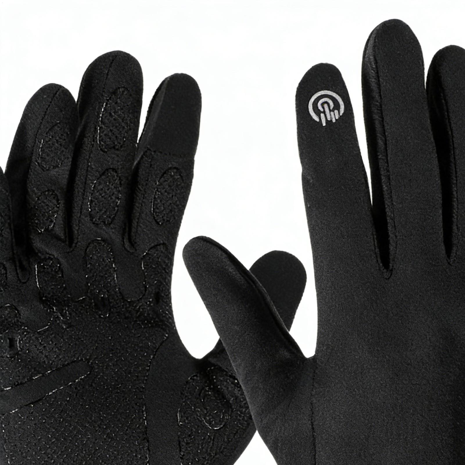 Warm Cycling Gloves Full Finge - Running Gear In Snow 评论和价格