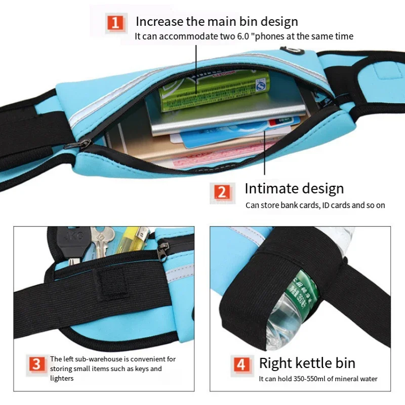 1pc Running Bag Women Waist ba - Running Gear To Hold Phone 评论和价格